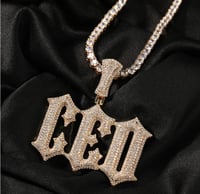 Image 1 of Glitch Letter Necklace 18K