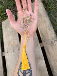 Image 3 of Leafy Sea Dragon Tassel Acrylic Keychain (Double Sided)