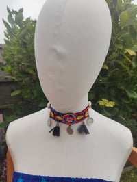 Image 4 of Festie choker - tassles coins