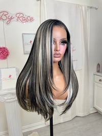 Image 3 of Edgy black highlights luxury (ready to ship) 
