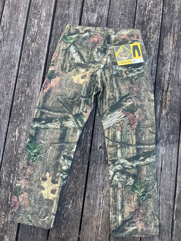 Image of Mossy Oak Jeans Mens 32x30 Camouflage Break Up 