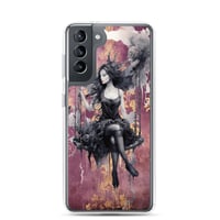 Image 23 of Dark Goth Fairy Maroon Clear Case for Samsung®