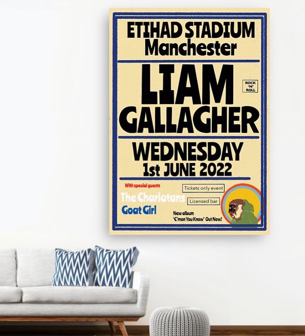 Liam Gallagher Etihad Manchester