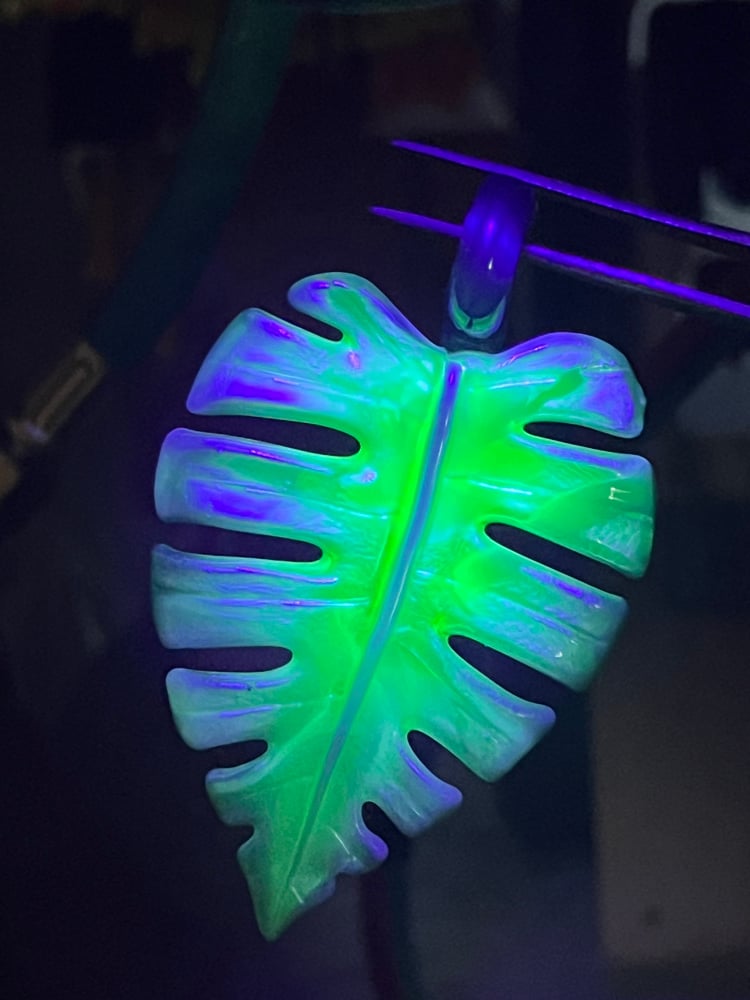 Image of Custom Monstera Leaf Pendant