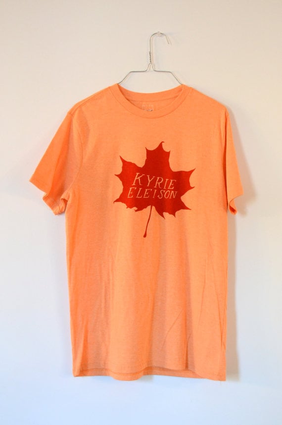 Image of Kyrie Eleison - Unisex Heather Orange T-Shirt