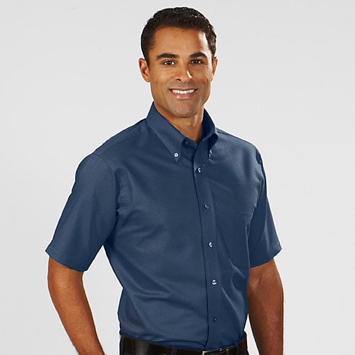 Men's S/Sleeve Oxford Button-Down Shirt by Van Heusen (13V0042 ...