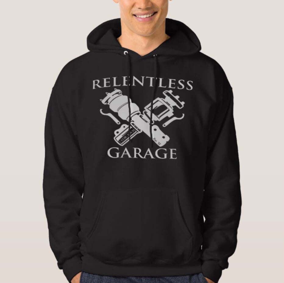 New!!! “Relentless Garage” Hooded Sweatshirt