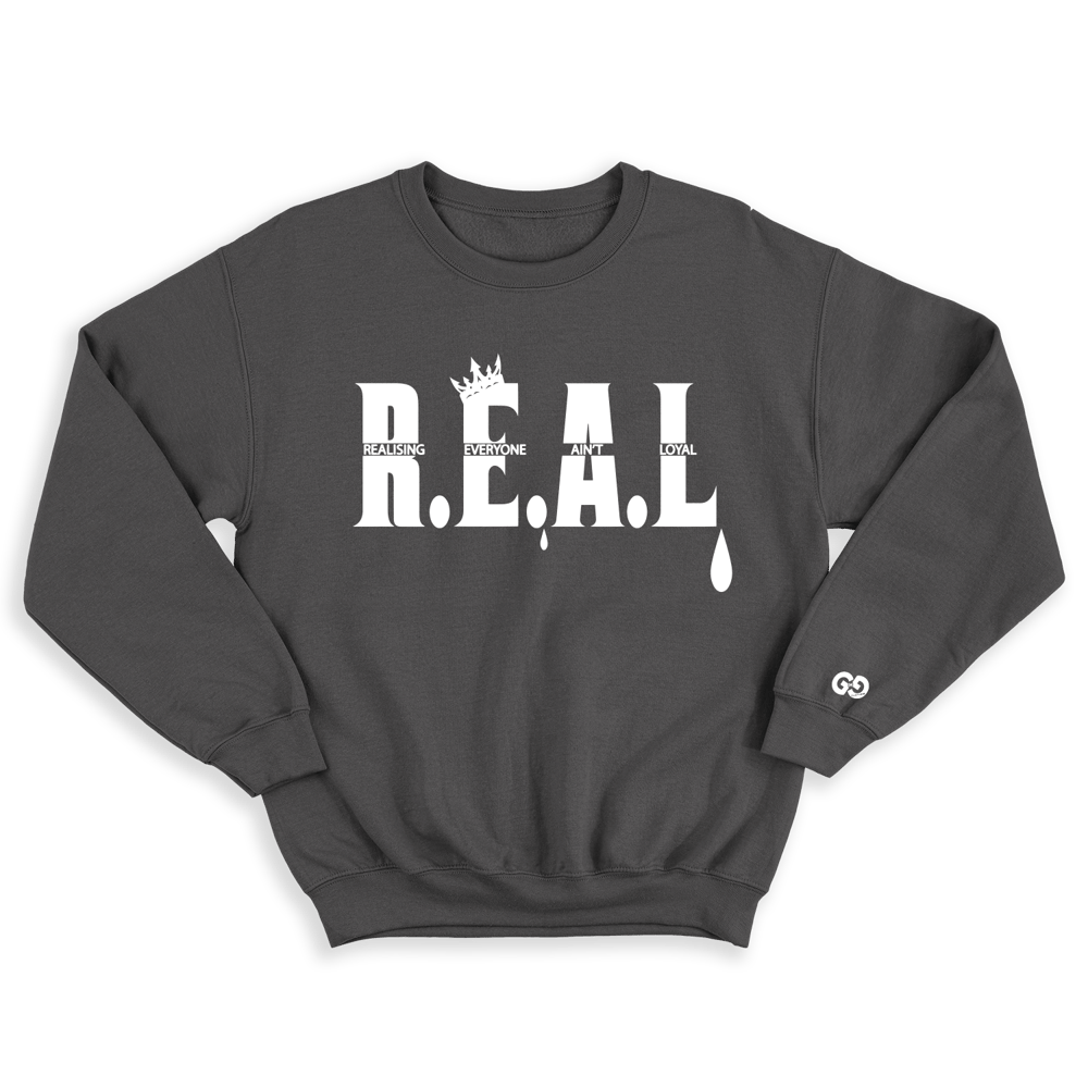 Image of GMG-REAL 2.0 (STORM GREY) SWEATSHIRT