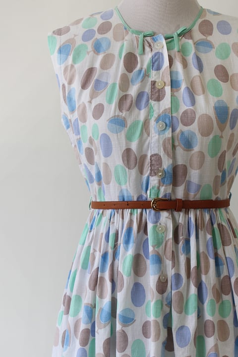 Image of Bows And Balloons Cotton Day Dress