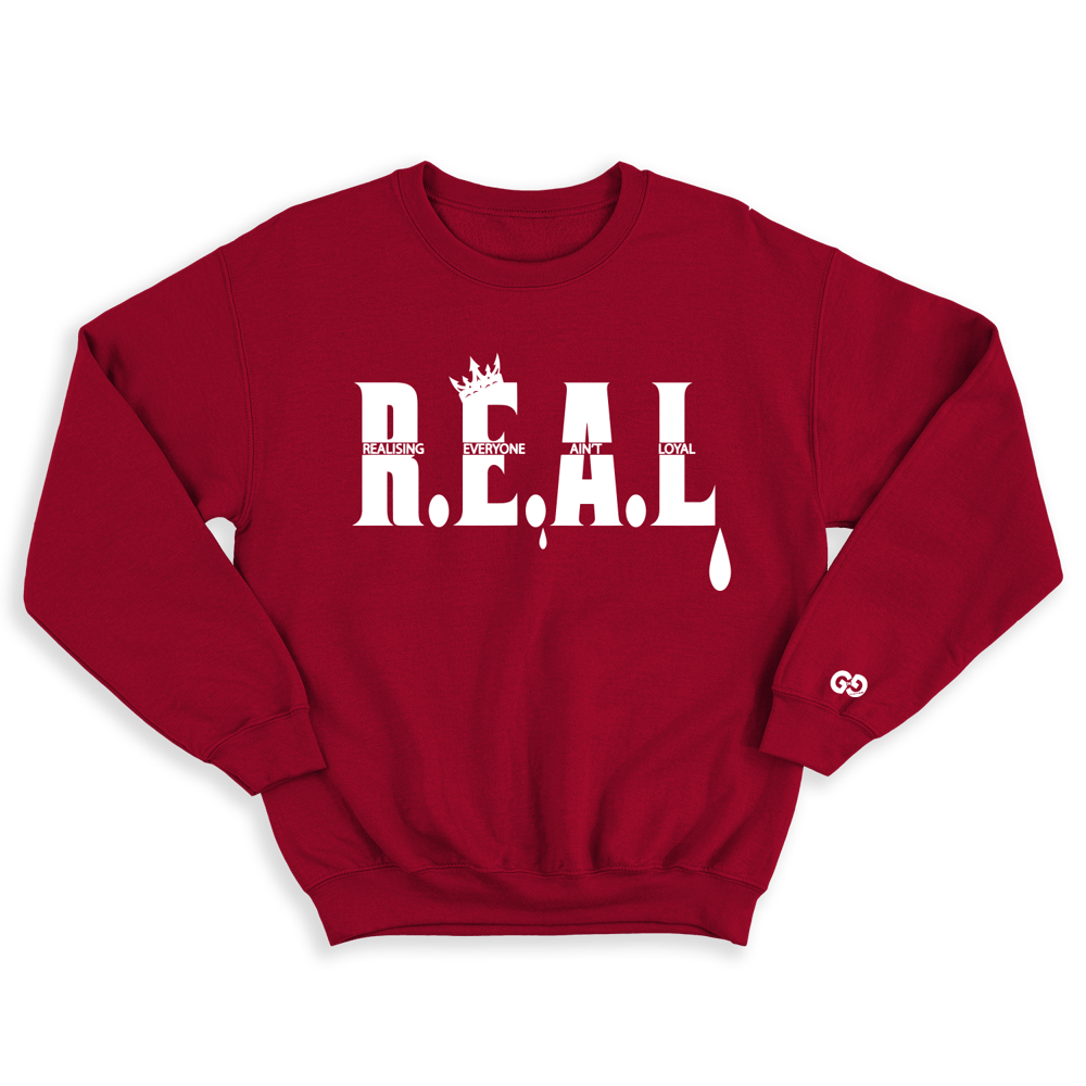 Image of GMG-REAL 2.0 (RED) SWEATSHIRT
