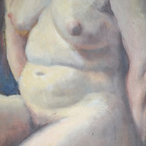 Image of Early 20th Century oil Painting, Studio Nude