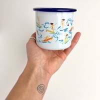 Image 1 of Cheeky Wahine Enamel Mug