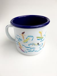 Image 2 of Cheeky Wahine Enamel Mug