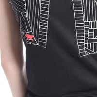 Image 3 of BlackGeometric Bamboo T