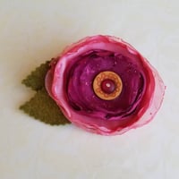 Image 5 of Pink Blush Rose Floral Brooch