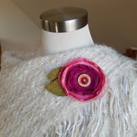 Image 4 of Pink Blush Rose Floral Brooch