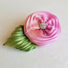 Pink & Orange Sherbet Floral Brooch