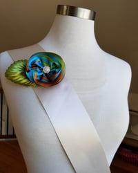 Image 1 of Taos Sunset Rose Floral Brooch