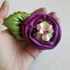 Violet Soufflé Floral Brooch