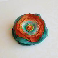 Image 4 of Tangerine Dream Floral Brooch