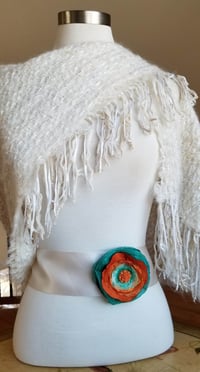 Image 5 of Tangerine Dream Floral Brooch