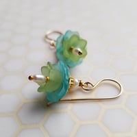 Image 1 of Water Lily Earrings (Gold)