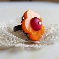 Image 5 of Peace Love + Flowers – Orange Ruby