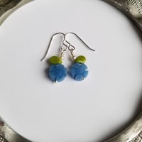 Image 2 of Blue Forget Me Not Earrings