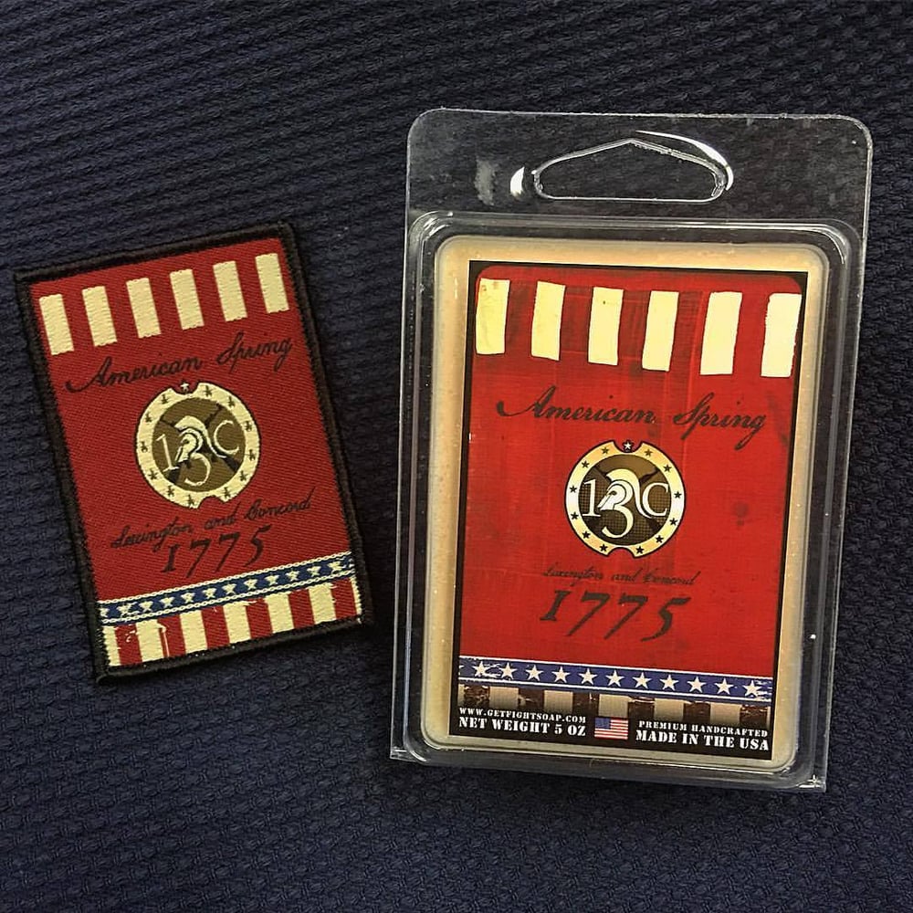 Image of 13C "American Spring" FightSoap and matching Limited Edition Patch *Subscriber Discount