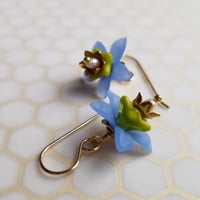 Image 1 of Periwinkle Orchid Earrings