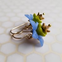 Image 2 of Periwinkle Orchid Earrings