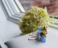 Image 4 of Periwinkle Orchid Earrings