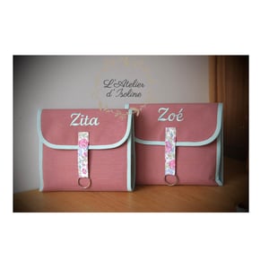 Image of Pochette "Demoiselle" personnalisée pour jolis accessoires féminins