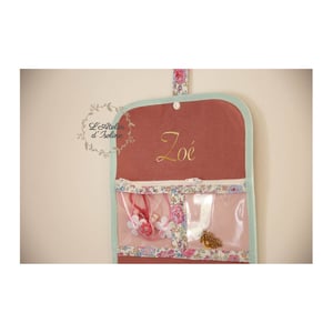 Image of Pochette "Demoiselle" personnalisée pour jolis accessoires féminins