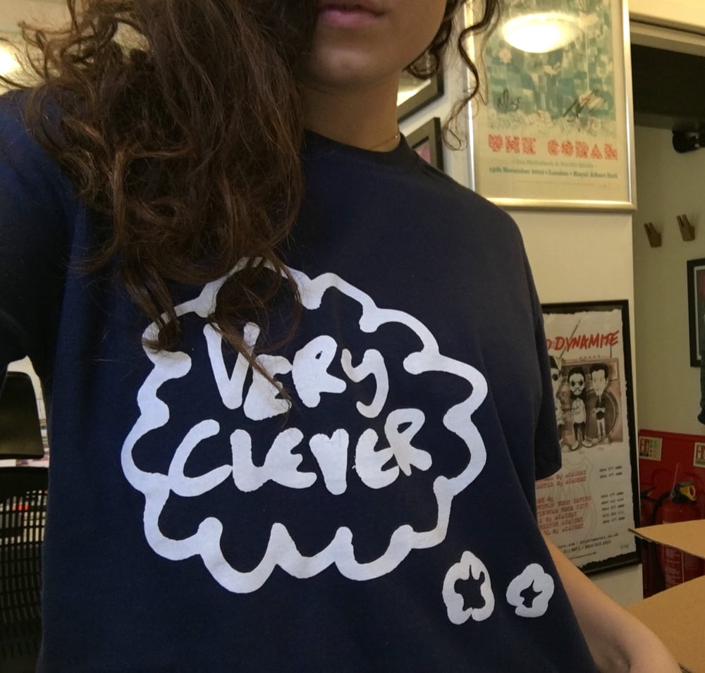 Image of Blue 'Very Clever' Tee