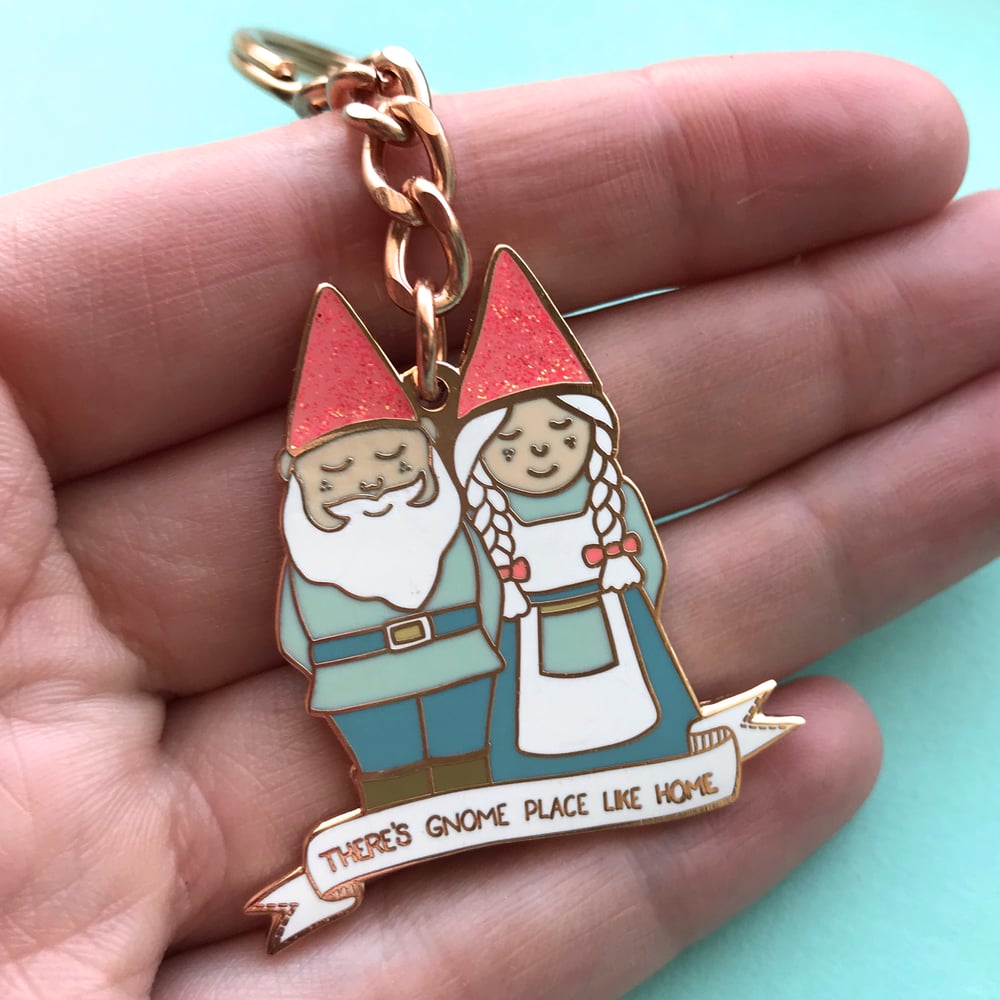 Image of There's Gnome Place Like Home - Enamel Keyring