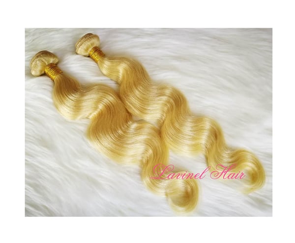 Image of FREE SHIPPING * Blonde Bundles Deals 3pcs with lace closure / frontal * Silky Straight