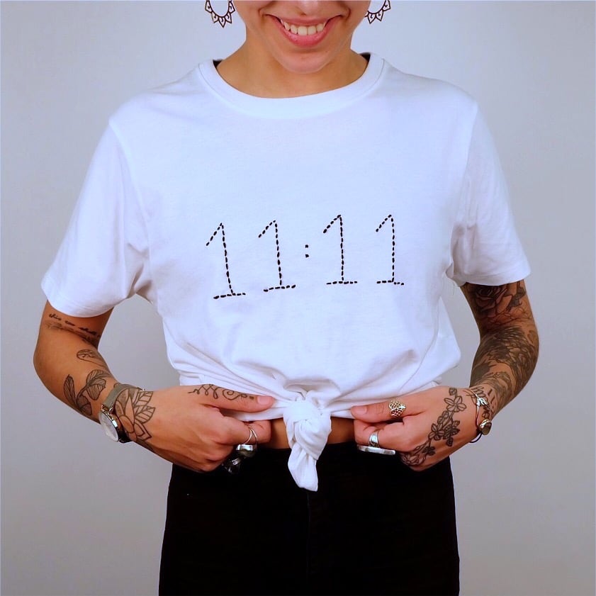 Image of 11:11 White T-Shirt