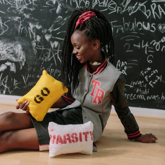 Image of No-Sew Varsity Pillow