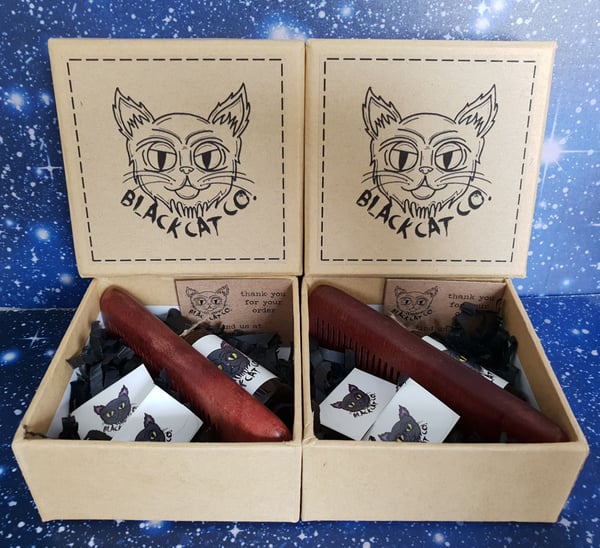 Image of Black Cat Co beard oil gift box