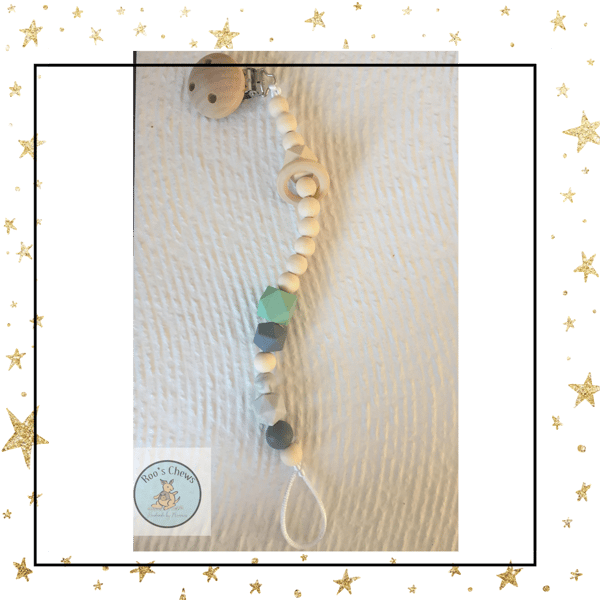 Image of Teething dummy clip