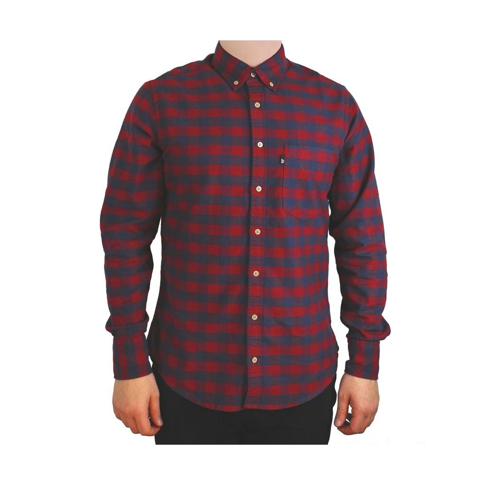 Image of Hobsbawm fitted shirt - Brocklehurst red check