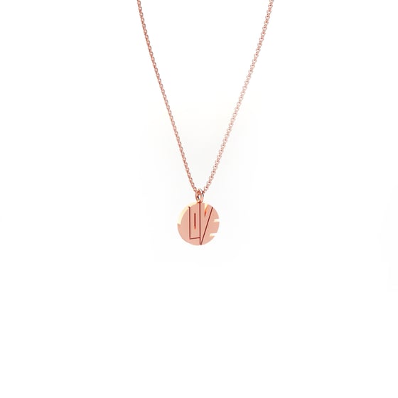 Image of THE ROSE GOLD MINI "LOVE PENDANT"