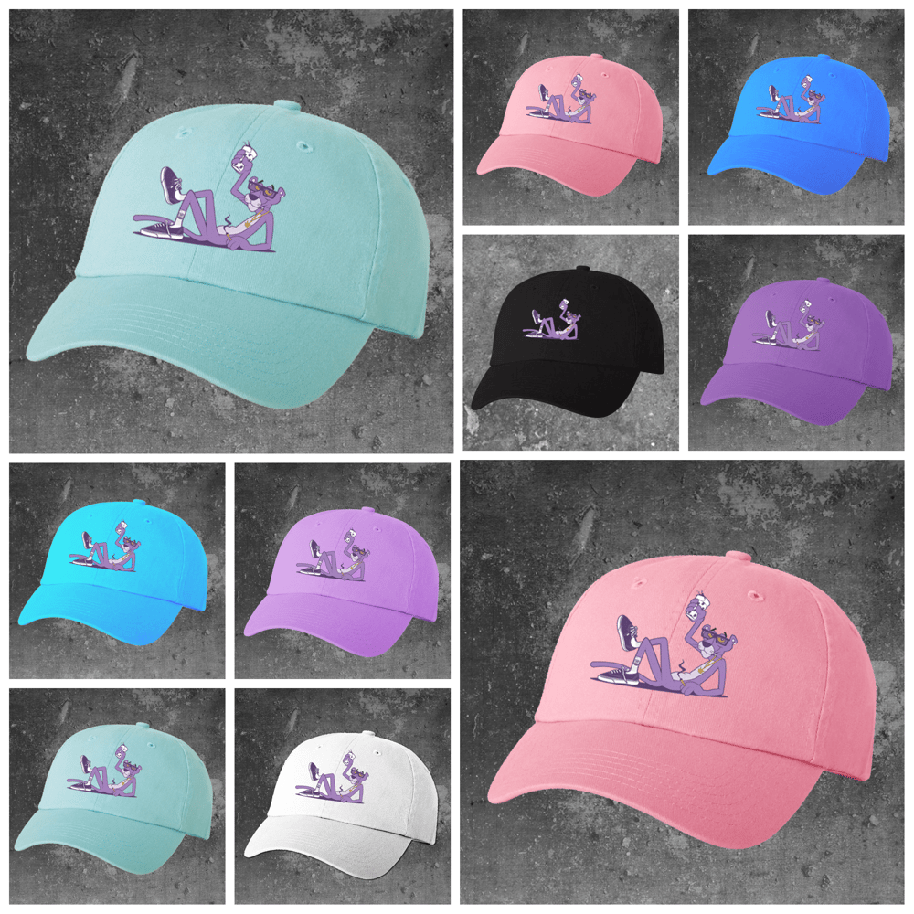 Image of  Purple Panther Dad Hats