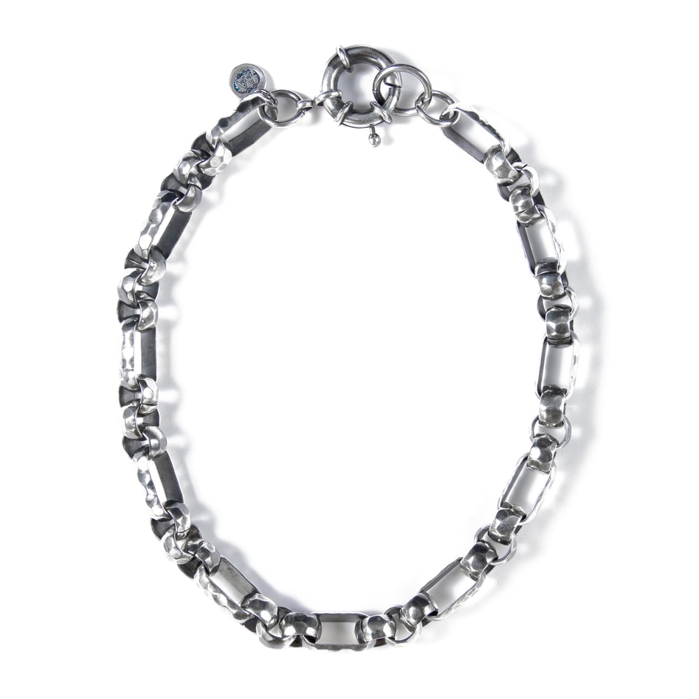 Image of Collier IRMA plaqué argent vieilli