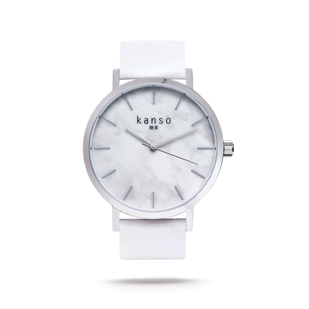 Image of Kanso Marble Watch - White