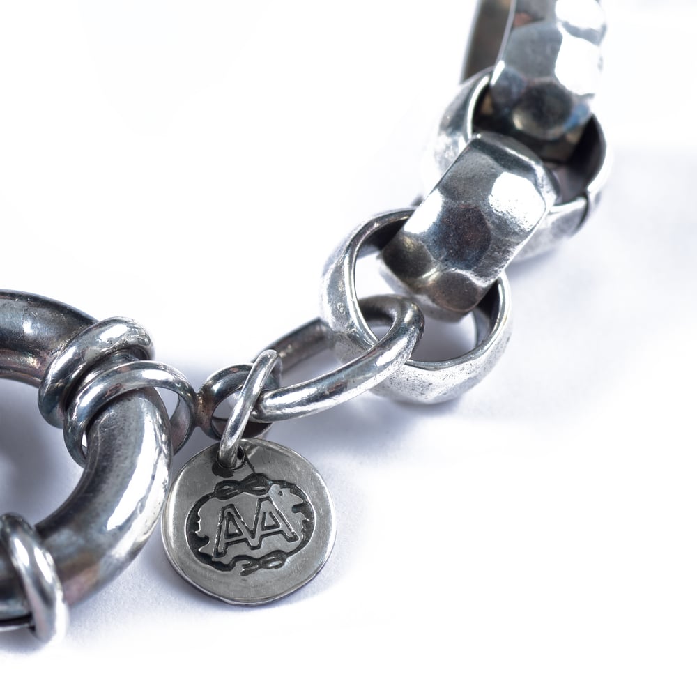 Image of Bracelet IRMA plaqué argent vieilli