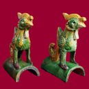 Image of Chinese Roof Tiles: Pair of Phoenix