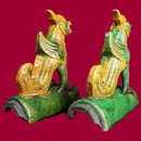 Image of Chinese Roof Tiles: Pair of Phoenix