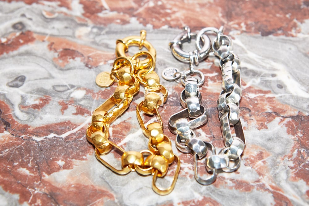 Image of Bracelet IRMA plaqué argent vieilli